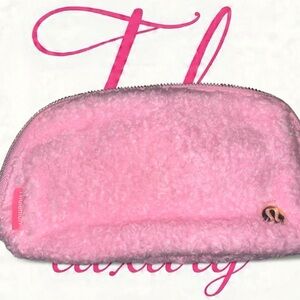 Lululemon Pink Fleece Pouch
